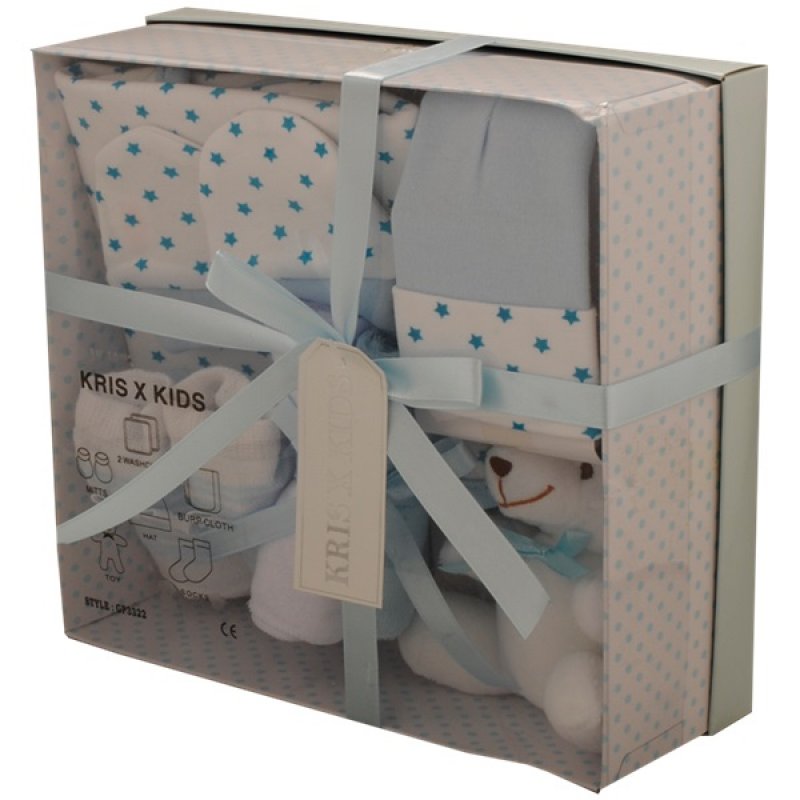 Luxury Boxed Gift Set - 7 Piece BLUE (0-3 Months)