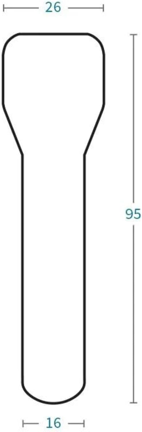 95mm Compostable Paper Ice Cream Spade x300| Disposable Cutlery Square End Mini Spoons| Dessert Sampling Yogurt Ice Cream 100% Biodegradable Eco-Friendly Plastic Free Food Grade Paper