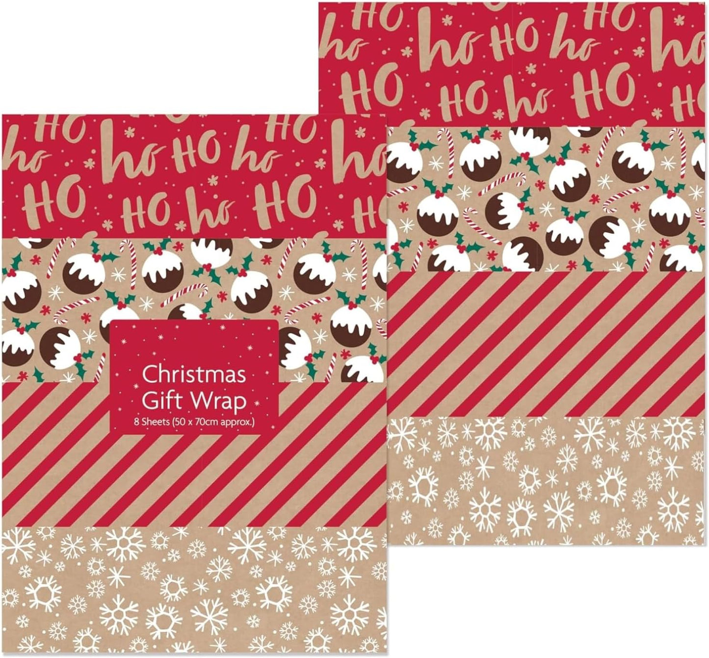 Set of 24 Christmas Large Gift Wrapping Sheets 70X50 CM