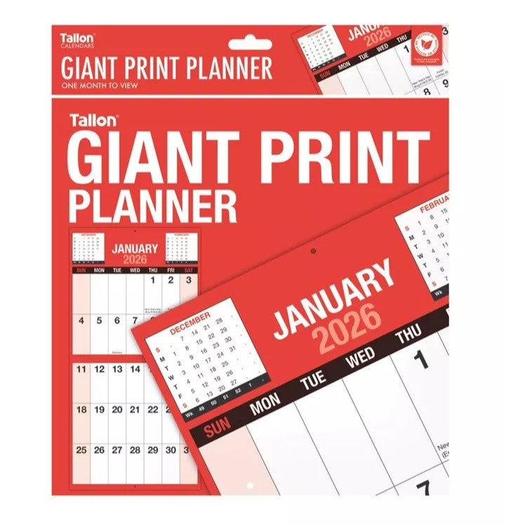 Tallon - Giant Print Calendar Planner
