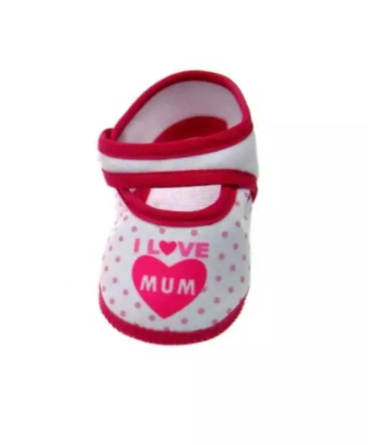 Newborn Baby Girl Terry Cotton Booties - PINK