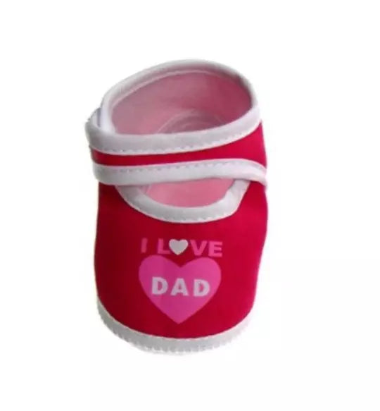 Newborn Baby Girl Terry Cotton Booties - PINK