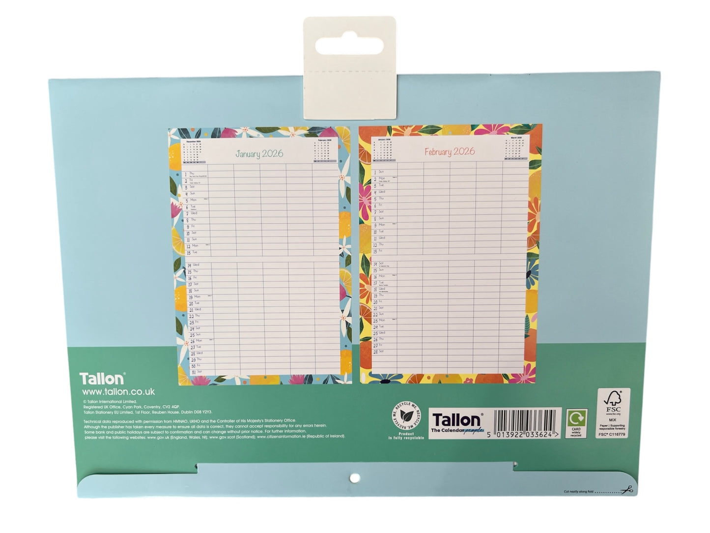 Family Calendar A3 Folded Planner