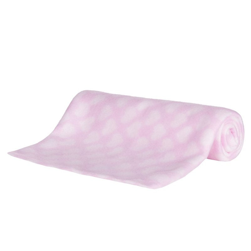 Baby Fleece Blanket for Pram, Crib, Moses Basket Carry Cot or Cot Bed - PINK (Set of 3)