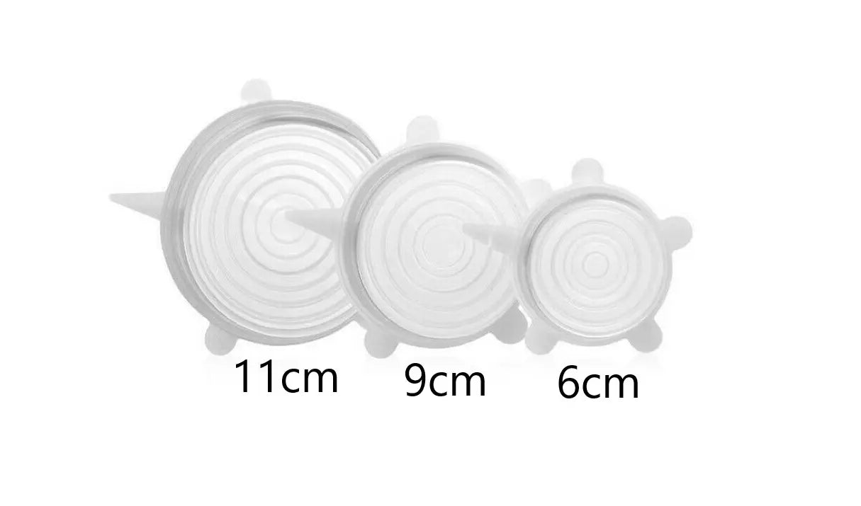 Reusable Silicone Stretch Food Bowl Wraps Storage Lids Cover