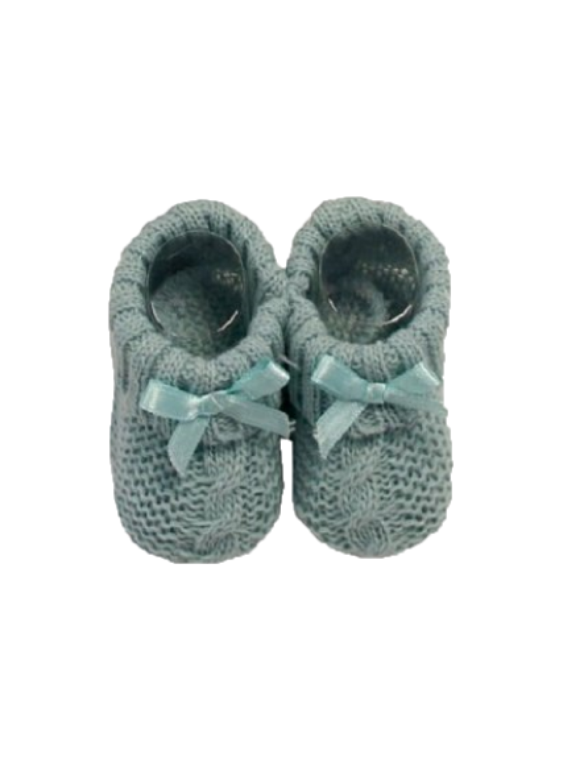 Newborn Soft Knitted Booties with Bow - P/B/SG/W/R/NB/Y/Co/RG