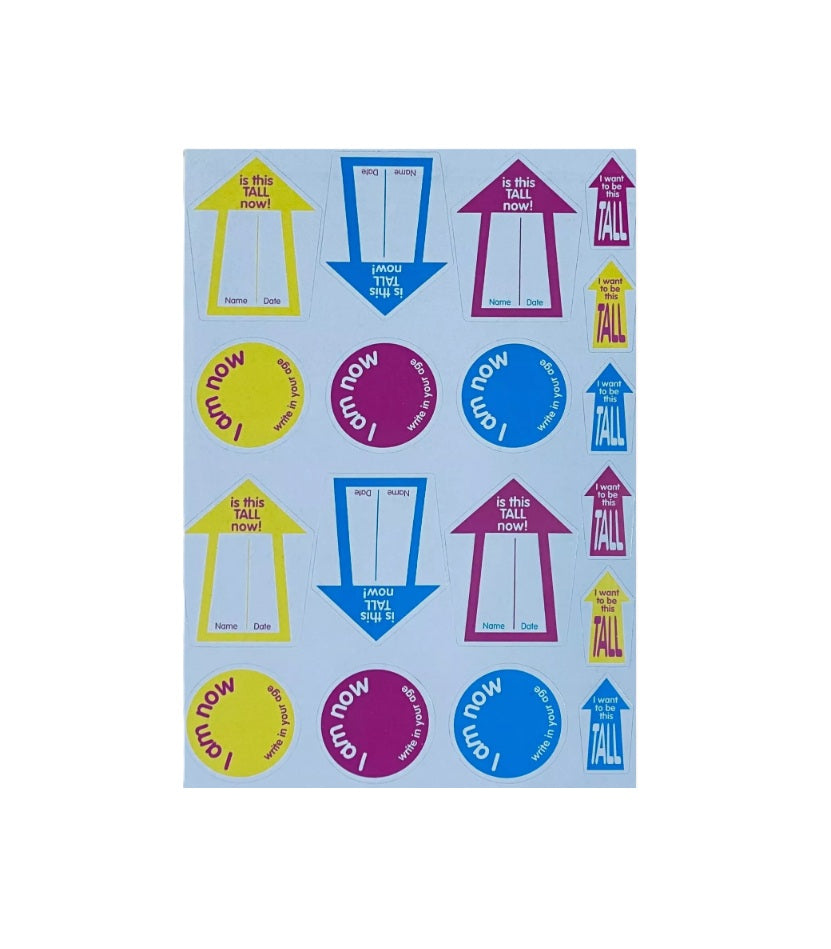 CHILDREN KIDS HEIGHT GROWTH CHART JUNGLE THEME