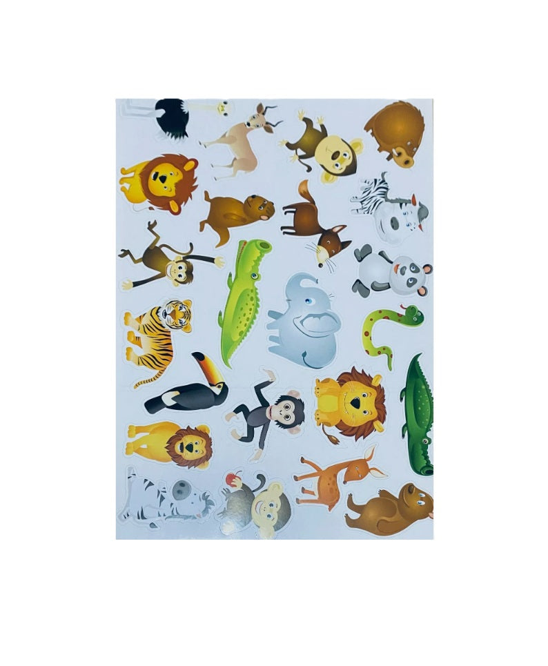 CHILDREN KIDS HEIGHT GROWTH CHART JUNGLE THEME