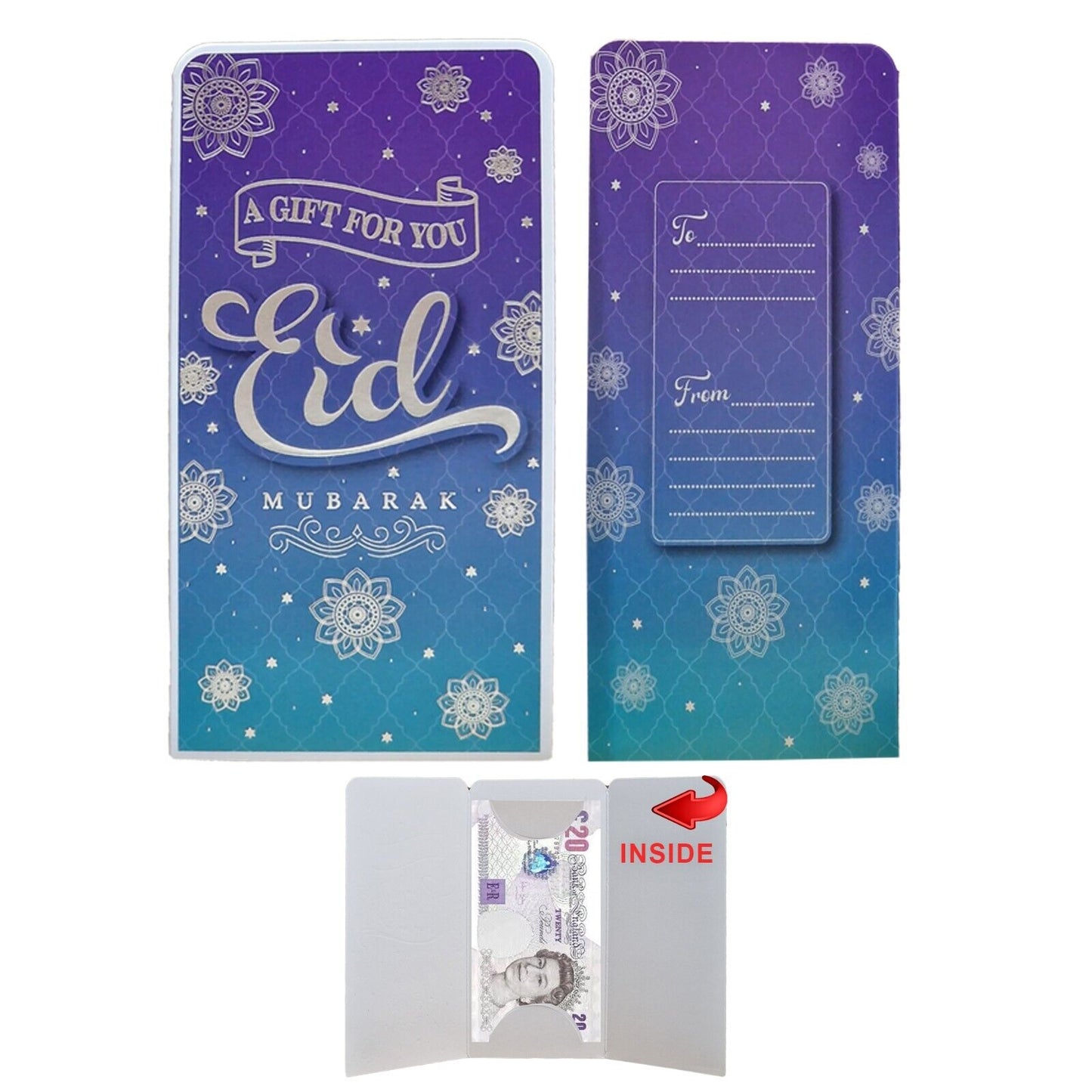 Eid Mubarak Money Wallet - Peacock