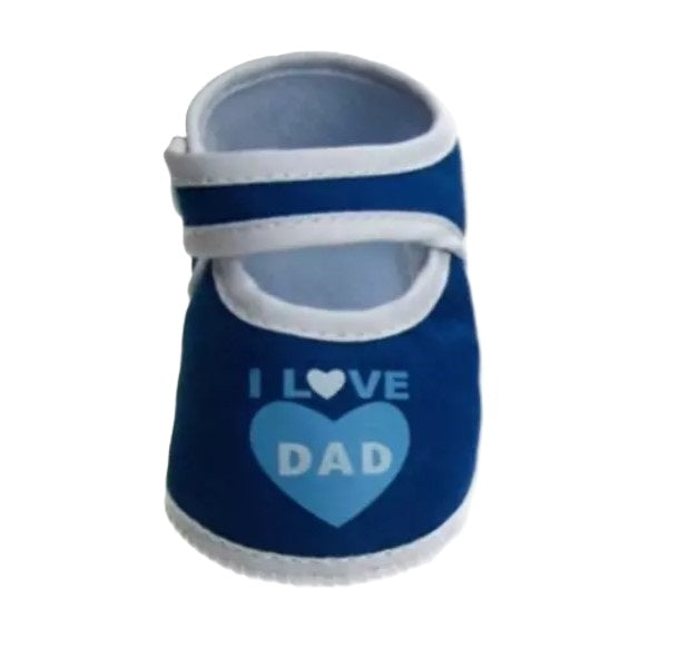 Newborn Baby Girl Terry Cotton Booties - BLUE