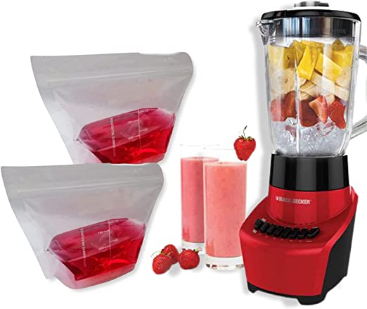 Seal and Store Clear Self Standing RESEALABLE Fridge Freezer Bags