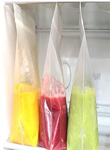 Seal and Store Clear Self Standing RESEALABLE Fridge Freezer Bags