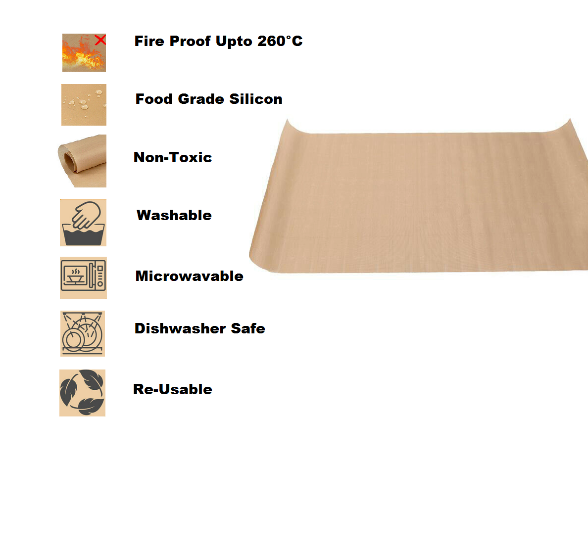 Pack of 3 Reusable Cooking Liner