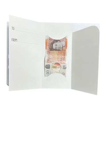 Set of 6 Cute Tri Fold Traditional Christmas Money Wallets for Holding Currency Notes, Gift Card, Voucher| Lovely Seasonal Xmas Greetings| Quality Paper Foil Printing Paper Envelops (Design 1)