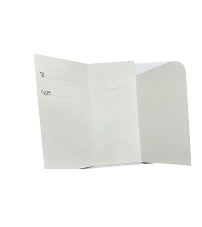 Set of 6 Cute Tri Fold Traditional Christmas Money Wallets for Holding Currency Notes, Gift Card, Voucher| Lovely Seasonal Xmas Greetings| Quality Paper Foil Printing Paper Envelops (Design 1)