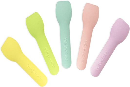 95mm Compostable Paper Ice Cream Spade x300| Disposable Cutlery Square End Mini Spoons| Dessert Sampling Yogurt Ice Cream 100% Biodegradable Eco-Friendly Plastic Free Food Grade Paper