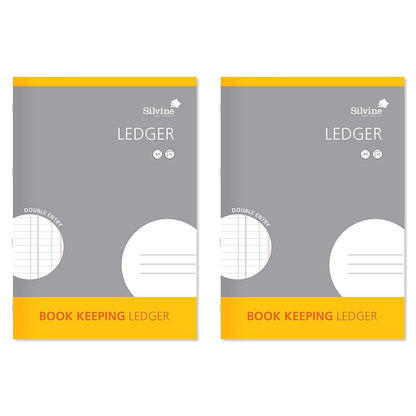 Silvine A4 Book Keeping Journal, 32 Pages Printed 'Double Cash' - Ref SJA4J