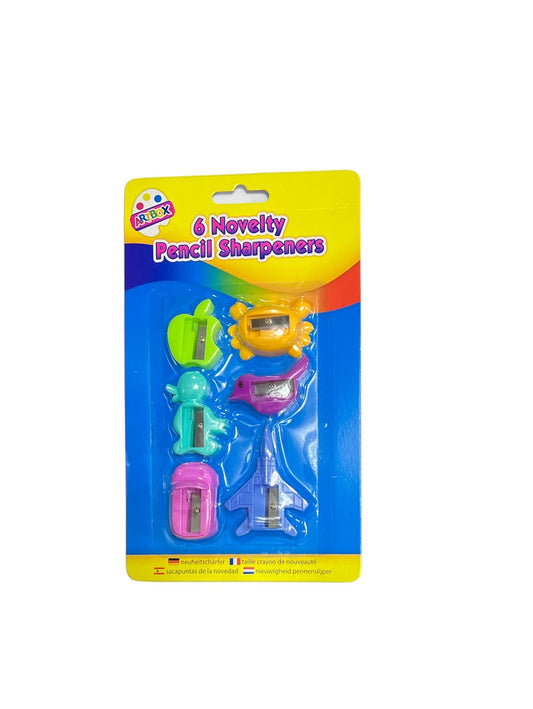 6 Pcs Novelty Assorted Sharpners