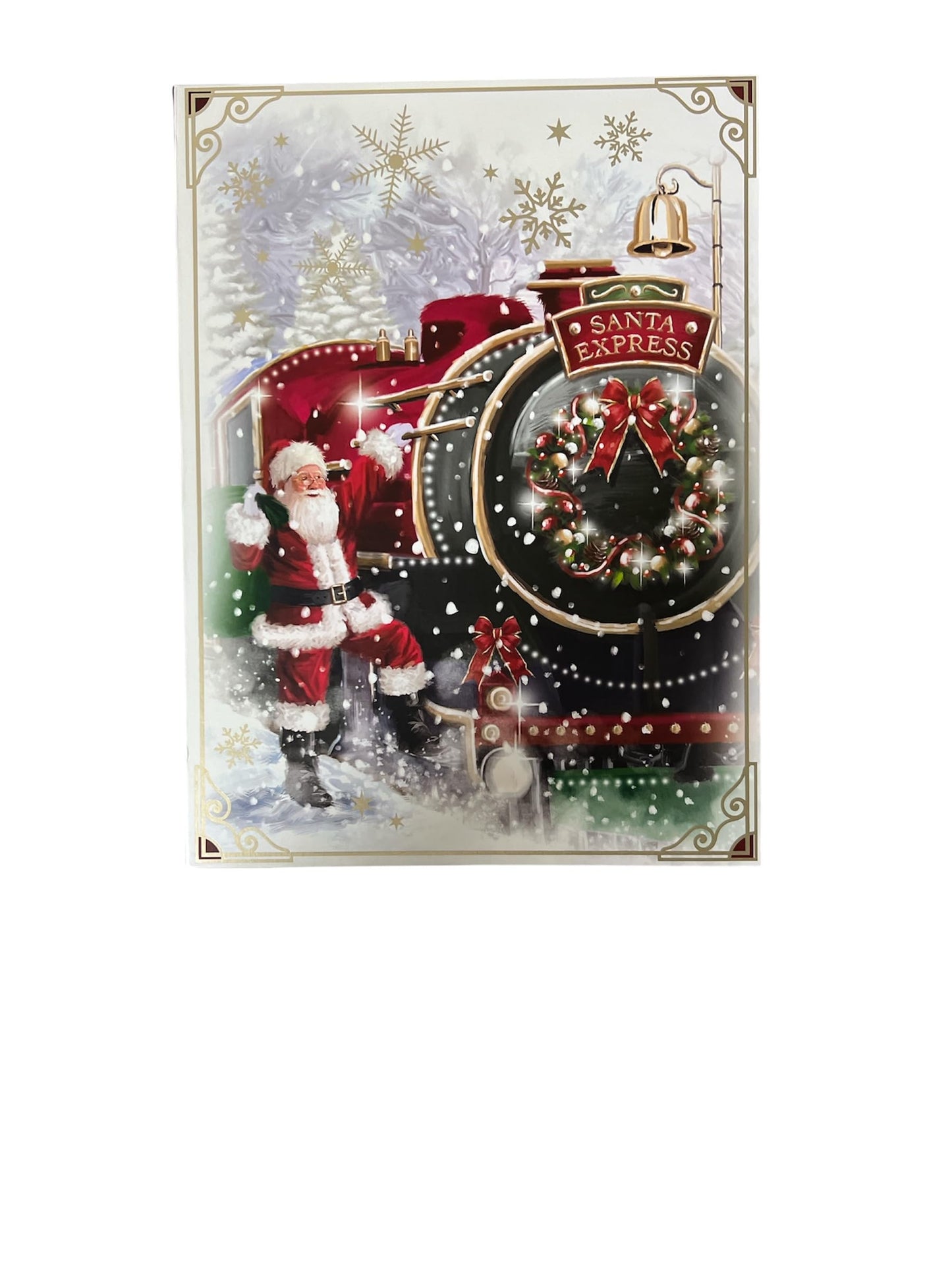 Merry Christmas Set of 3 Stackable Nestable Stunning Traditional Book Shapped Gift boxes | Cute print Santa, Snow, XMAS Presents Storage, Keepsake and Reusable (Blue)