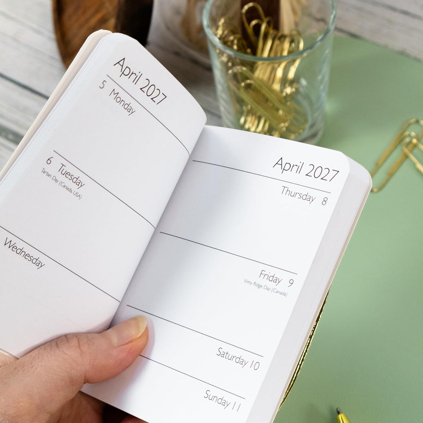 Claire Coxon Art Deco 2027 Mini Weekly Diary |Portable Pocket Planner with Magnetic Closure & Address Book | Official Licensed Artwork