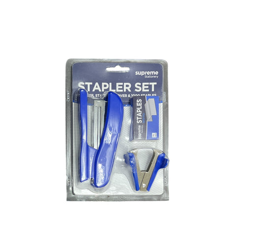 3 Pcs Stapler Set Blue