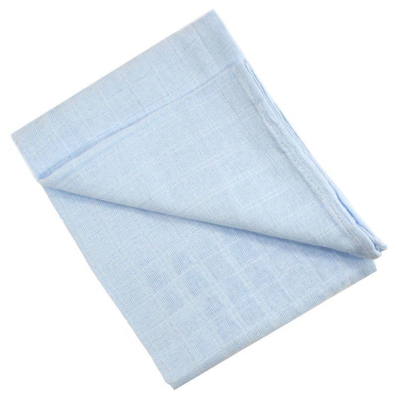 Blue Large Baby Muslin Squares (Set of 6)