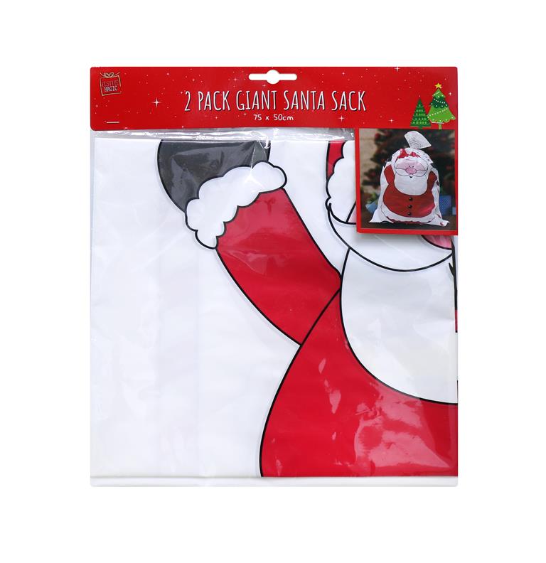 Set of 2 Reusable Christmas Tote Bags with Handles| Jumbo and X-Large Size| Non- Woven, Water Proof, Strong| XMAS Favors Goody Treat Bags for Gifts Distribution Delivery Shopping Party (Snowman)