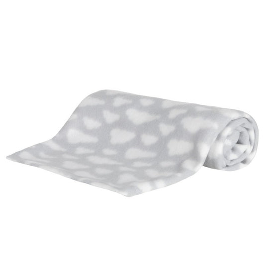 Baby Fleece Blanket for Pram, Crib, Moses Basket Carry Cot or Cot Bed - GREY CLOUD