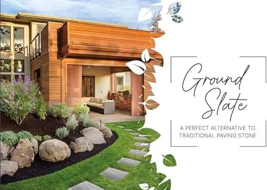 MARBLE EFFECT SQUARE STOMPING STONE FOR HOME GARDEN WALKWAY PAVING - (Set of 10)