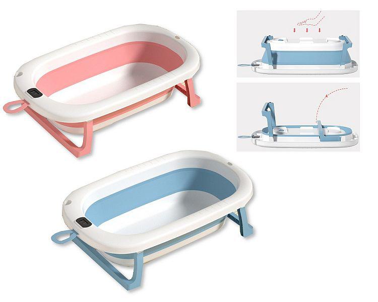 Foldable Baby Bathtub with Thermometer