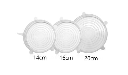 Reusable Silicone Stretch Food Bowl Wraps Storage Lids Cover