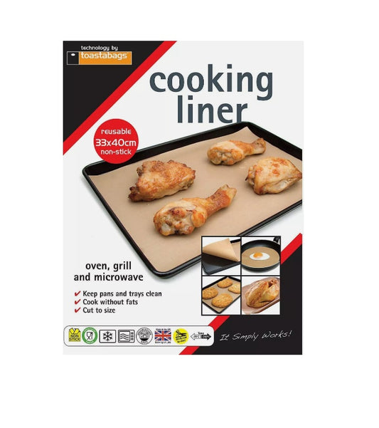 Reusable non stick cooking liner
