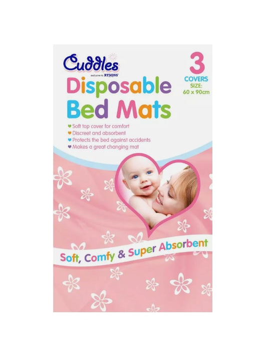 Pack of 3 Disposable Baby Bed Mats