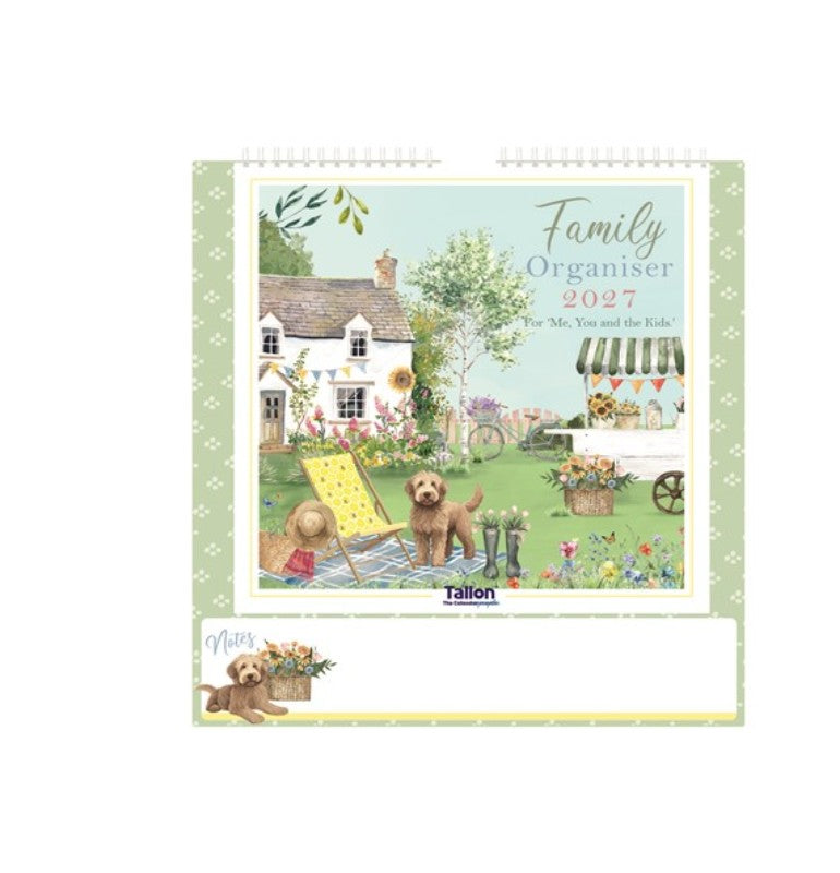 2027 Family Organiser Month to View Calendar