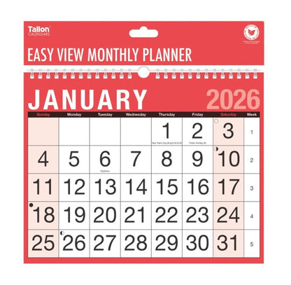 Tallon - Month to View Planner