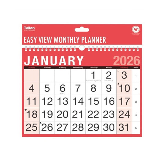Tallon - Month to View Planner