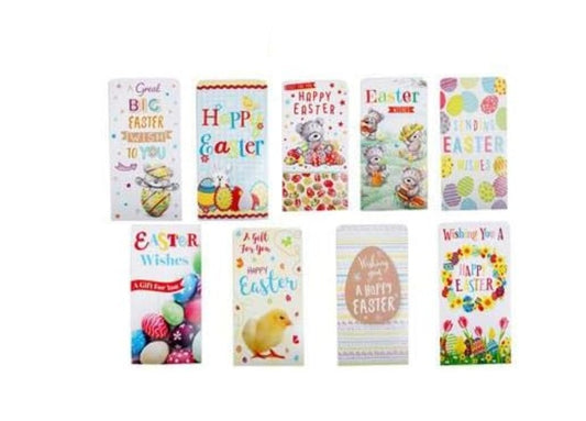 Pack of 36 Easter Gift Money Wallets Cash Holder Cards with Envelope