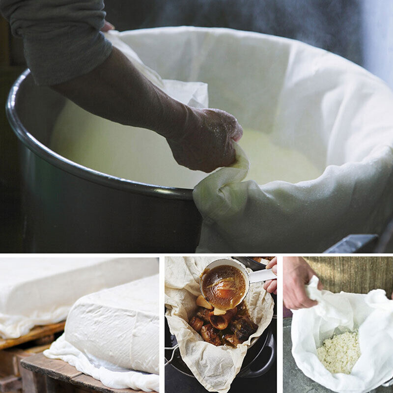 2 Pack Reusable Large White Cotton Cheese Cloth|